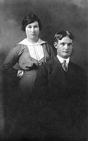  Bertie Hardin Speed and Edward Lewis Speed in Clarendon, TX ca 1915, shortly after their marriage.
